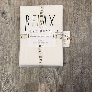 Rae Dunn Embroidered pillow cases